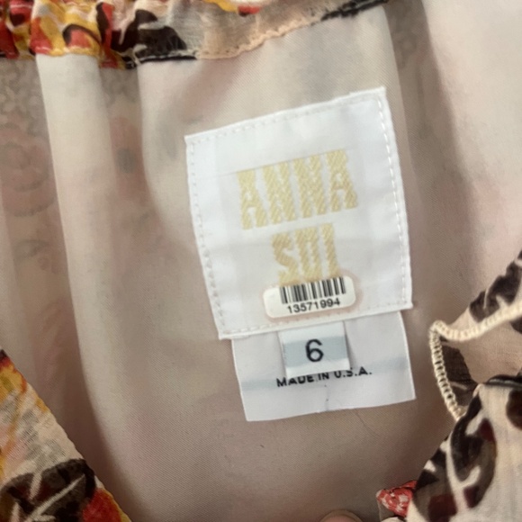 Anna Sui silk dress like new - Picture 3 of 3